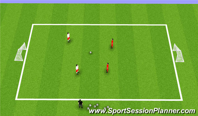 Football/Soccer Session Plan Drill (Colour): Get Out