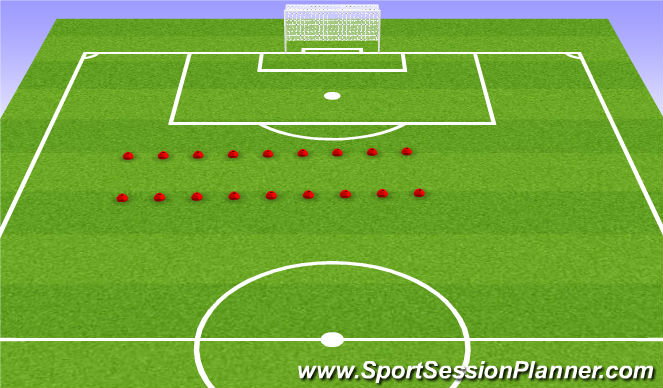 Football/Soccer Session Plan Drill (Colour): FIFA 11+