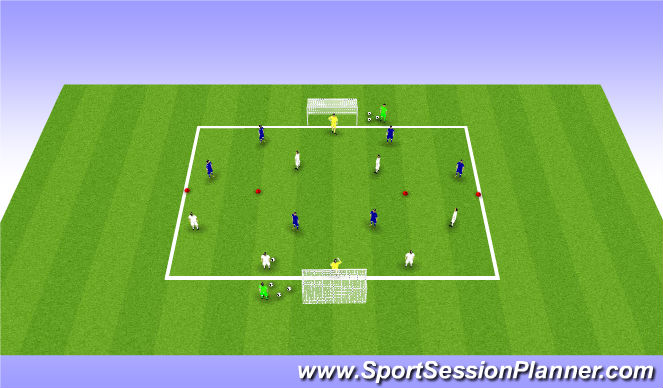 Football/Soccer Session Plan Drill (Colour): Screen 3