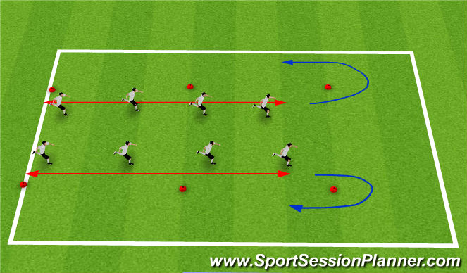 Football/Soccer Session Plan Drill (Colour): Warm-up: FIFA 11+