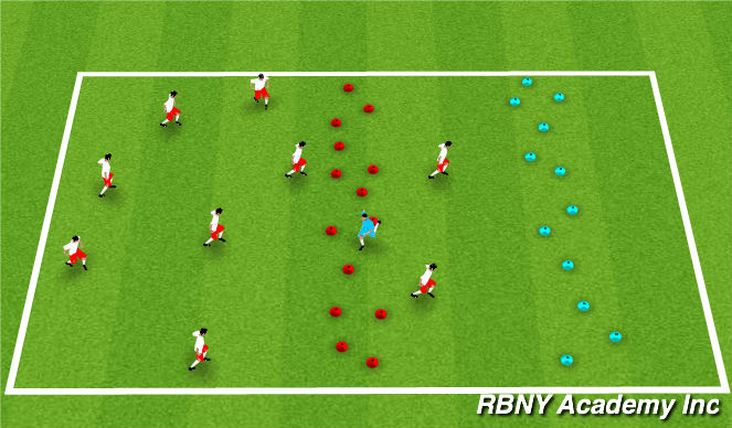 Fútbol Ejercicio del Plan de Sesiones (Color): Jungle Run