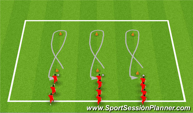 Football/Soccer Session Plan Drill (Colour): Speed 6