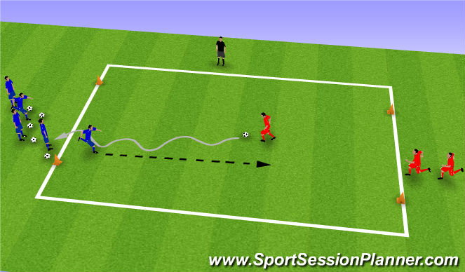 Football/Soccer Session Plan Drill (Colour): SSG4