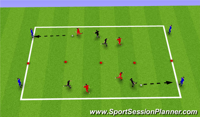 Football/Soccer Session Plan Drill (Colour): Outside Neutrals Activity