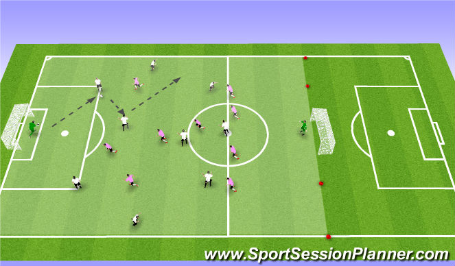 Football/Soccer Session Plan Drill (Colour): Play