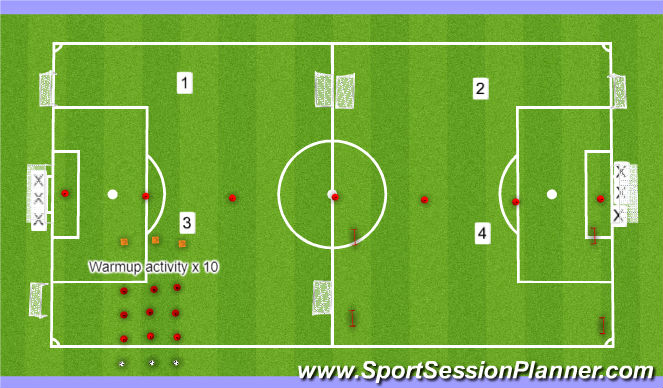 Football/Soccer Session Plan Drill (Colour): Fri field set up