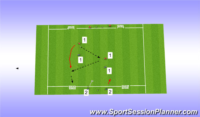Football/Soccer Session Plan Drill (Colour): Screen 1