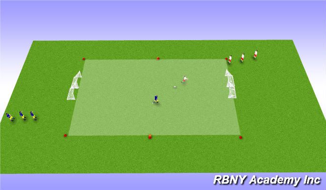 Football/Soccer Session Plan Drill (Colour): Main Activity