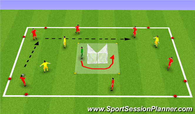Football/Soccer Session Plan Drill (Colour): Possession Game
