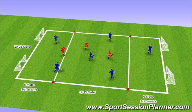 Football/Soccer Session Plan Drill (Colour): Ballhalten