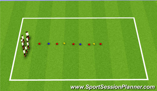 Fútbol Ejercicio del Plan de Sesiones (Color): Memory I