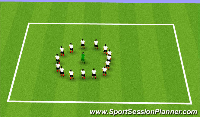 Fútbol Ejercicio del Plan de Sesiones (Color): Memory III
