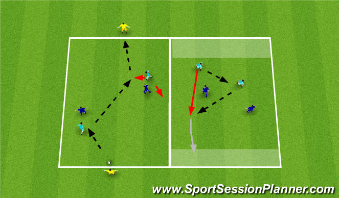 Football/Soccer Session Plan Drill (Colour): Execution -