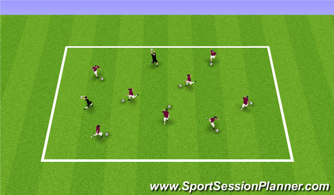 Football/Soccer Session Plan Drill (Colour): Ghostbusters
