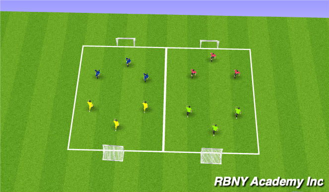 Football/Soccer Session Plan Drill (Colour): Mini Tournament