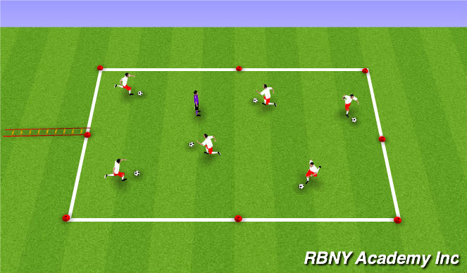 Football/Soccer Session Plan Drill (Colour): Tail Tag