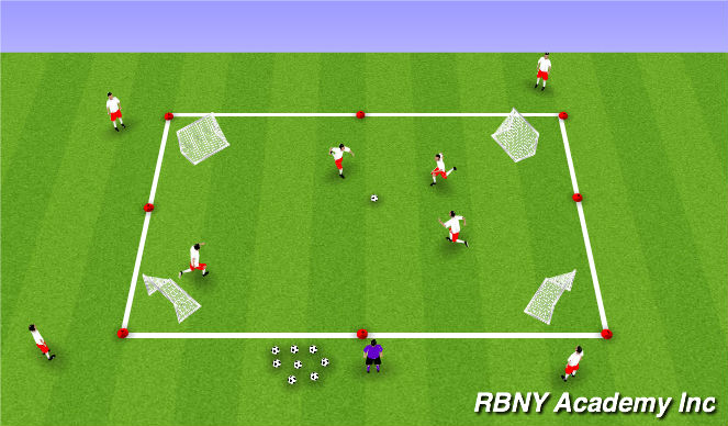 Football/Soccer Session Plan Drill (Colour): Egg Game