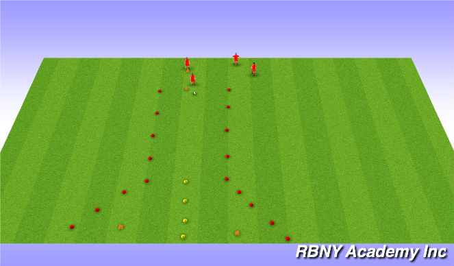 Football/Soccer Session Plan Drill (Colour): Chase Down Game