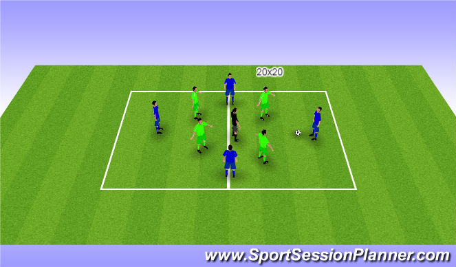 Football/Soccer Session Plan Drill (Colour): Screen 1