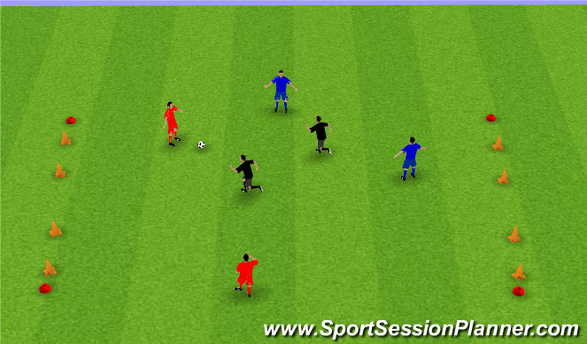 Football/Soccer Session Plan Drill (Colour): Screen 3