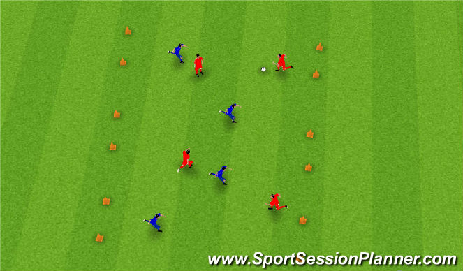 Football/Soccer Session Plan Drill (Colour): Screen 4
