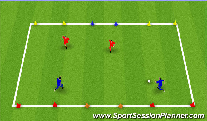 Football/Soccer Session Plan Drill (Colour): Screen 2