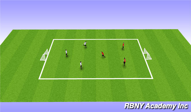 Football/Soccer Session Plan Drill (Colour): European Handball