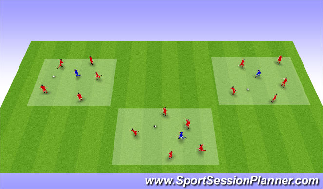 Football/Soccer Session Plan Drill (Colour): Screen 1