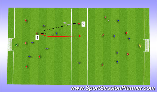 Football/Soccer Session Plan Drill (Colour): Screen 1