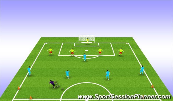 Football/Soccer Session Plan Drill (Colour): Screen 6