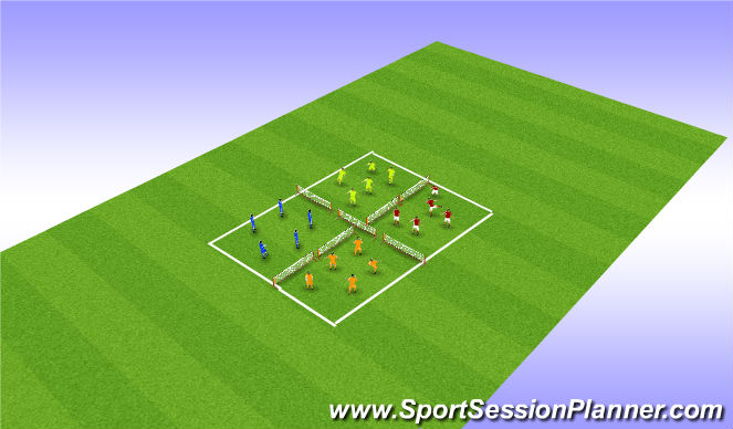 Football/Soccer Session Plan Drill (Colour): Screen 1