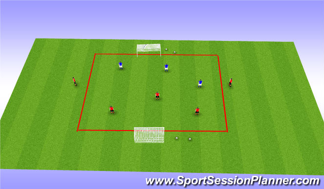 Football/Soccer Session Plan Drill (Colour): Screen 1