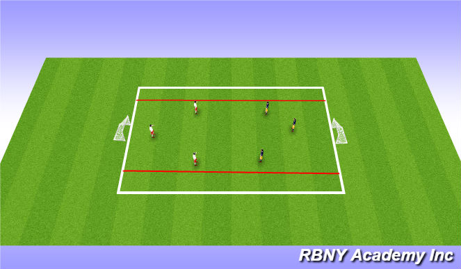 Football/Soccer Session Plan Drill (Colour): CONDITIONED GAME (20 mins)
