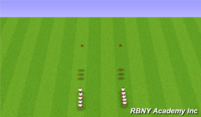 Football/Soccer Session Plan Drill (Colour): Warm Up