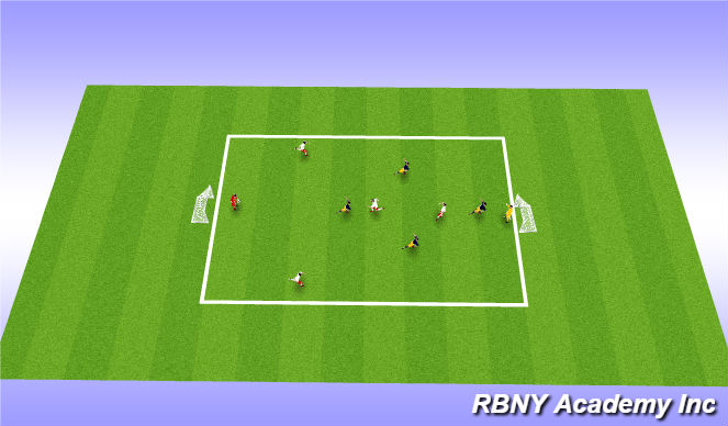 Football/Soccer Session Plan Drill (Colour): Small sided game - Free Play