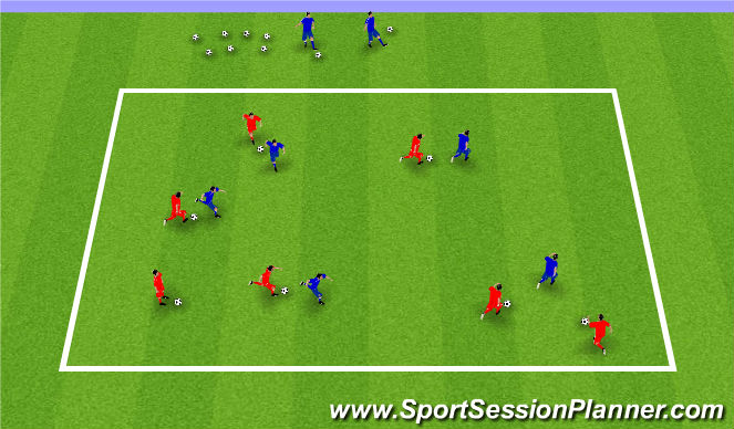 Football/Soccer Session Plan Drill (Colour): Screen 3