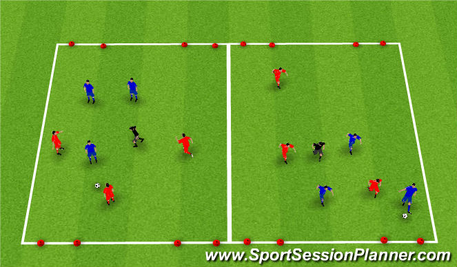 Football/Soccer Session Plan Drill (Colour): Screen 4
