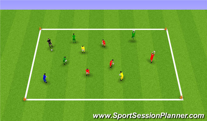 Football/Soccer Session Plan Drill (Colour): Screen 1