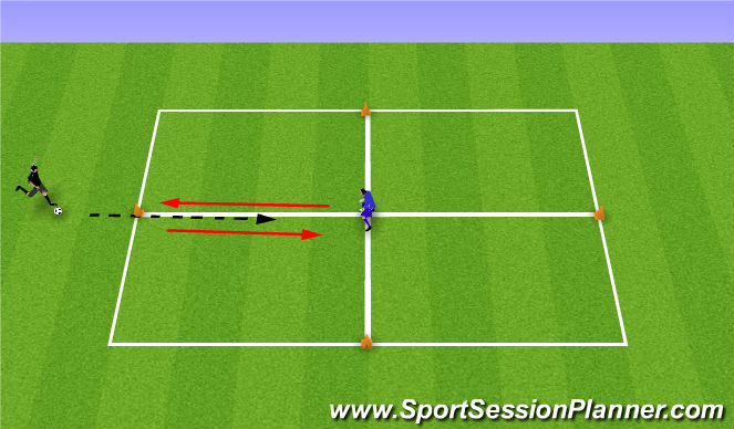 Football/Soccer Session Plan Drill (Colour): Warm Up