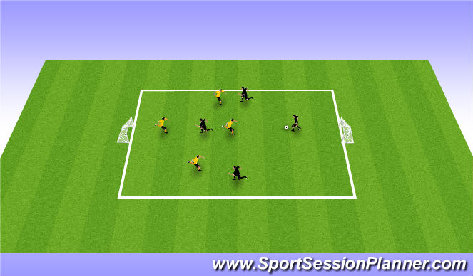 Football/Soccer Session Plan Drill (Colour): SSG Pickup