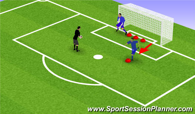 Football/Soccer Session Plan Drill (Colour): Warm Up