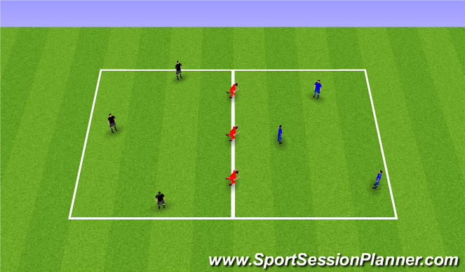 Football/Soccer Session Plan Drill (Colour): Arrival