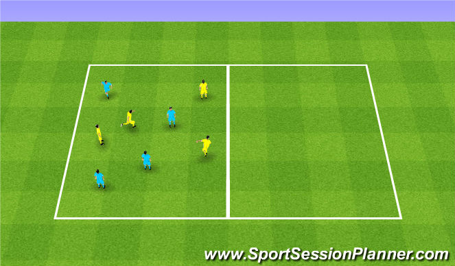 Football/Soccer Session Plan Drill (Colour): Overloads