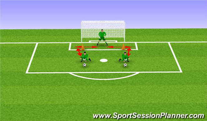 Football/Soccer Session Plan Drill (Colour): W-up