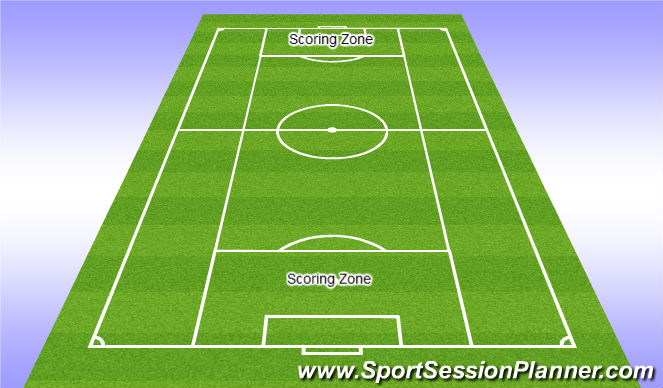Football/Soccer Session Plan Drill (Colour): 11v11