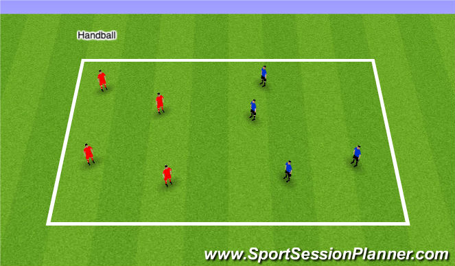 Football/Soccer Session Plan Drill (Colour): Beach Vball