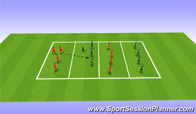 Football/Soccer Session Plan Drill (Colour): competition