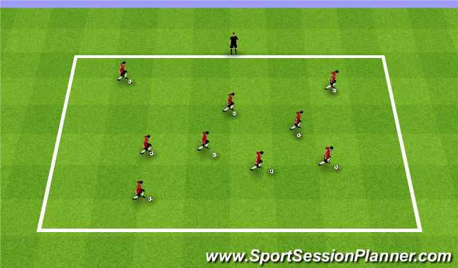 Football/Soccer Session Plan Drill (Colour): Fall ODP Week 9 1st Session