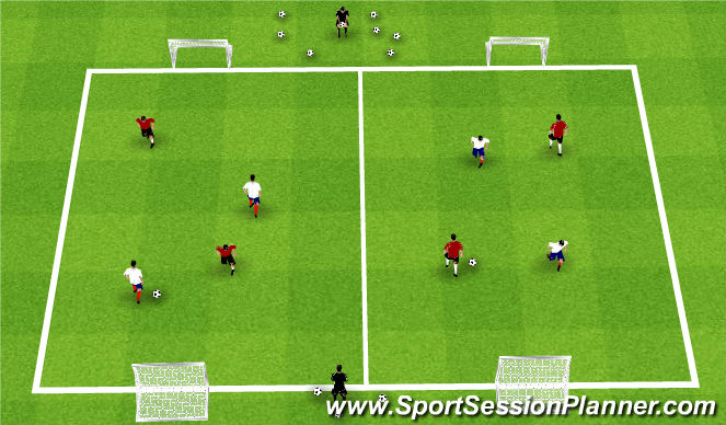 Football/Soccer Session Plan Drill (Colour): Fall ODP Week 9 1st Session
