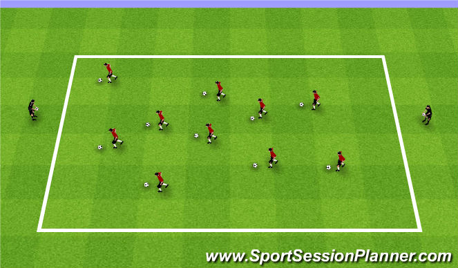 Football/Soccer Session Plan Drill (Colour): Fall ODP Week 10 1st Session